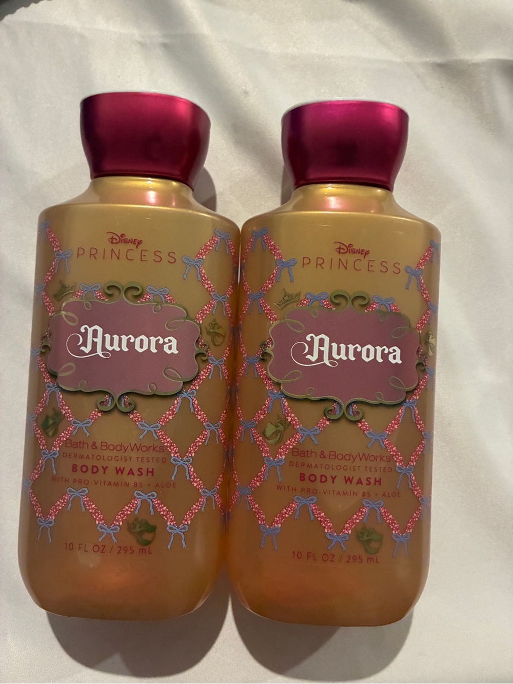 2 New Disney Princess Aurora Bath Body Works Body Wash Rose Petals & Sandalwood